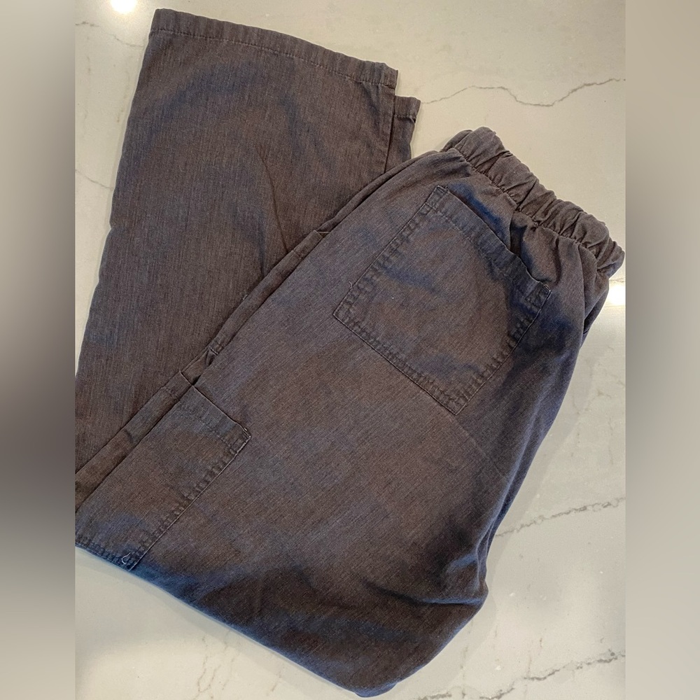 Ladies Gray Scrub Pants Size XL